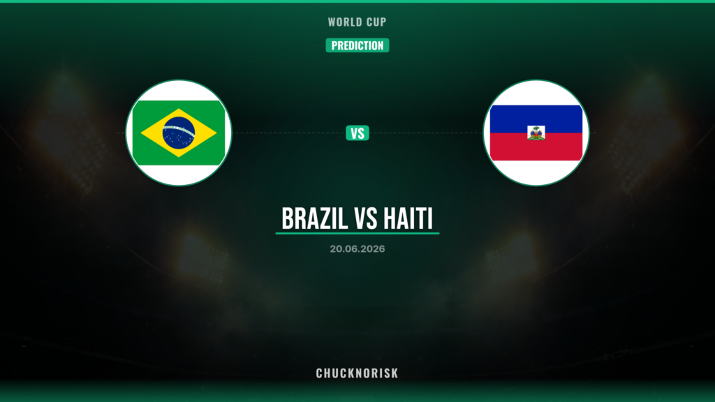 Brazil Haiti Prediction, Preview & Odds | World Cup 20/06/2026