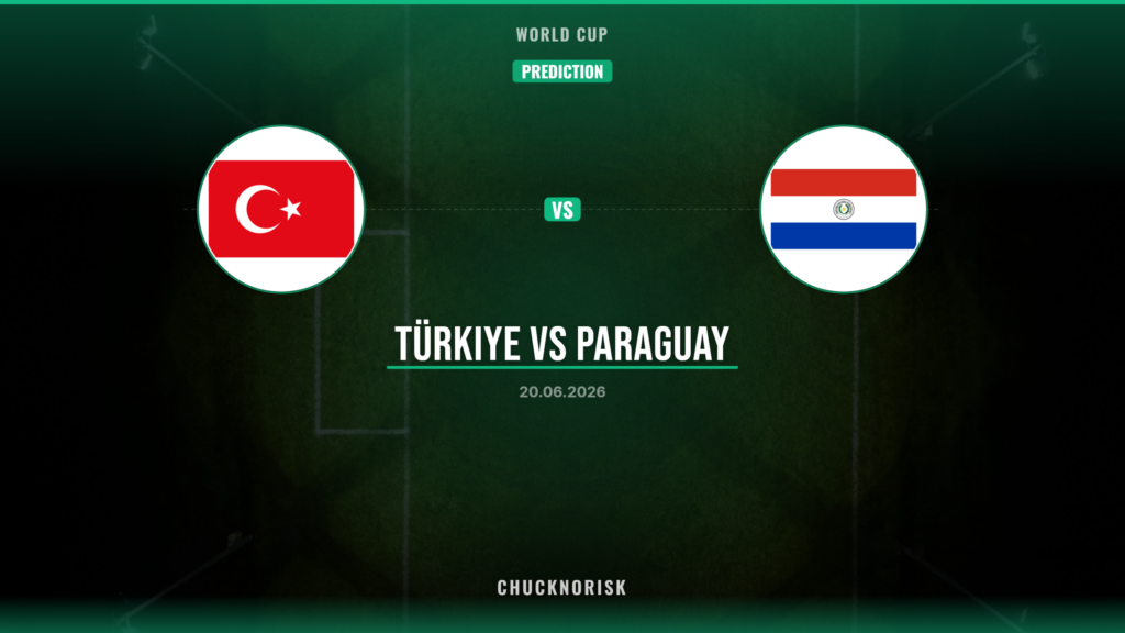 Turkey Paraguay Prediction, Preview & Odds | World Cup 20/06/2026