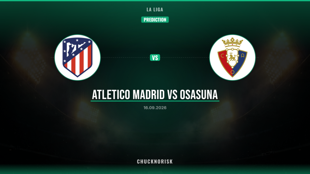 Prediction: Atlético Madrid vs Osasuna